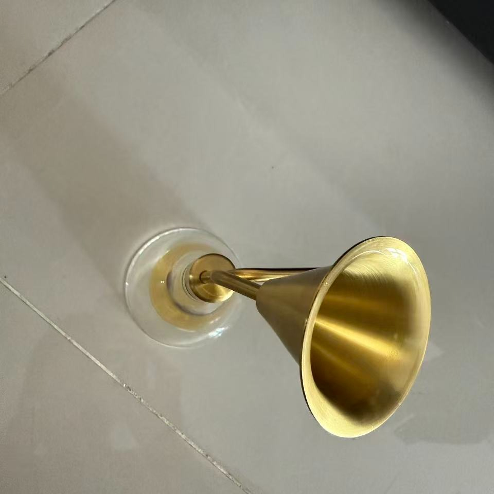 Perfume In Fragrance Shop - Wall‑Hung Fragrance Sampling Vials Glass Brass