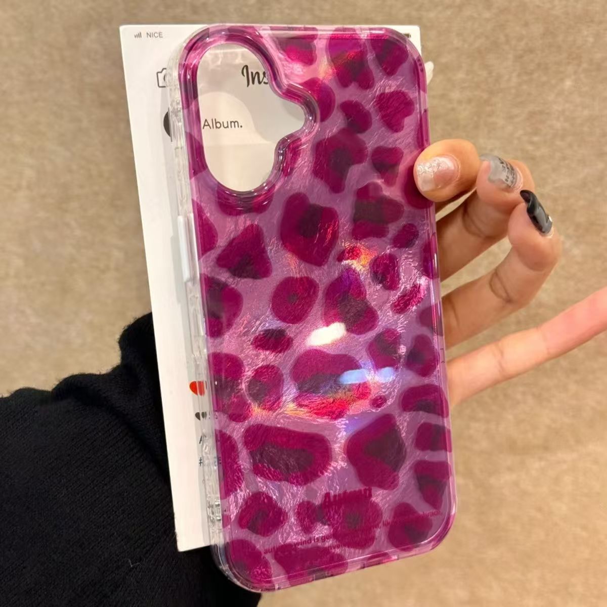 Perfume Pure Xs - Purple Leopard Print Phone Case For
