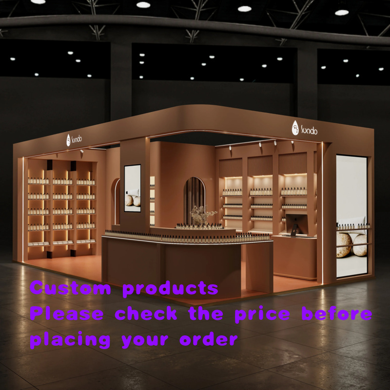 Perfume In Fragrance Shop - custom.Elegant Perfume Kiosk Design Round Fragrance