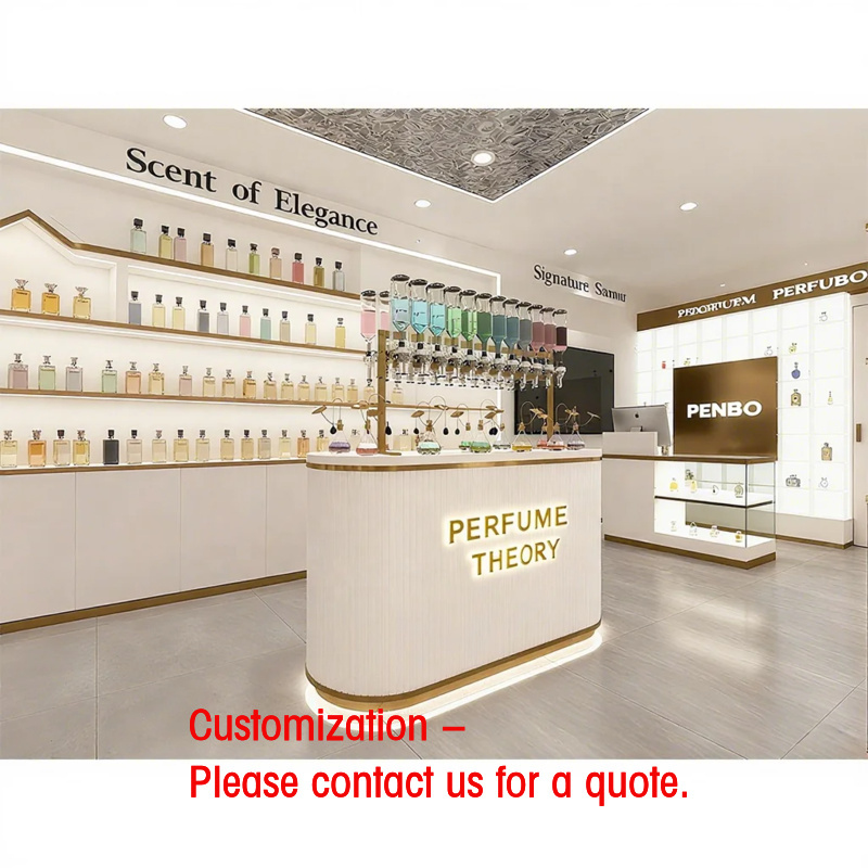 Perfume In Fragrance Shop - custom.Custom Illuminated Fragrance Perfume Display Cabinet