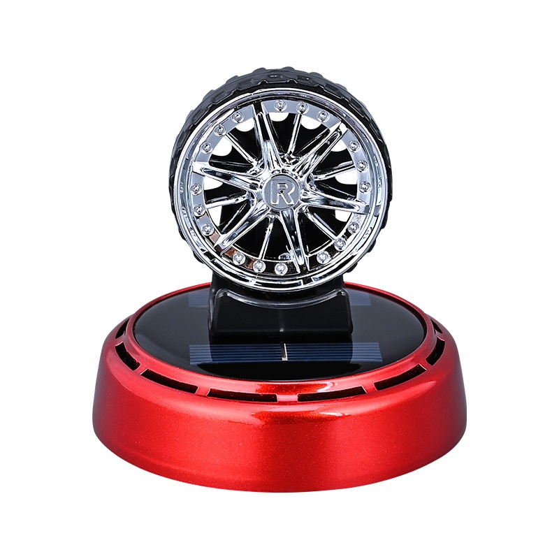 Perfume Fragrance Wheel - Solar Powered Rotating Tire Car Air