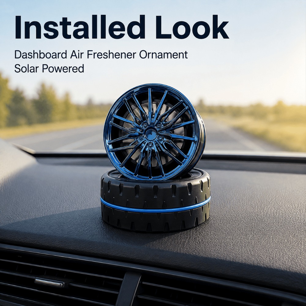 Solar Car Air Freshener For Un - Perfume Fragrance Wheel 评论和价格