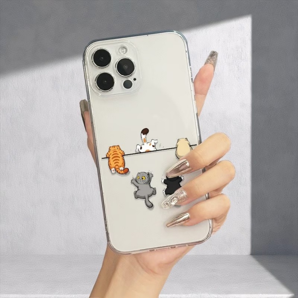 Five Cute Cat Pattern Phone Ca - Perfume Pure Xs 评论和价格