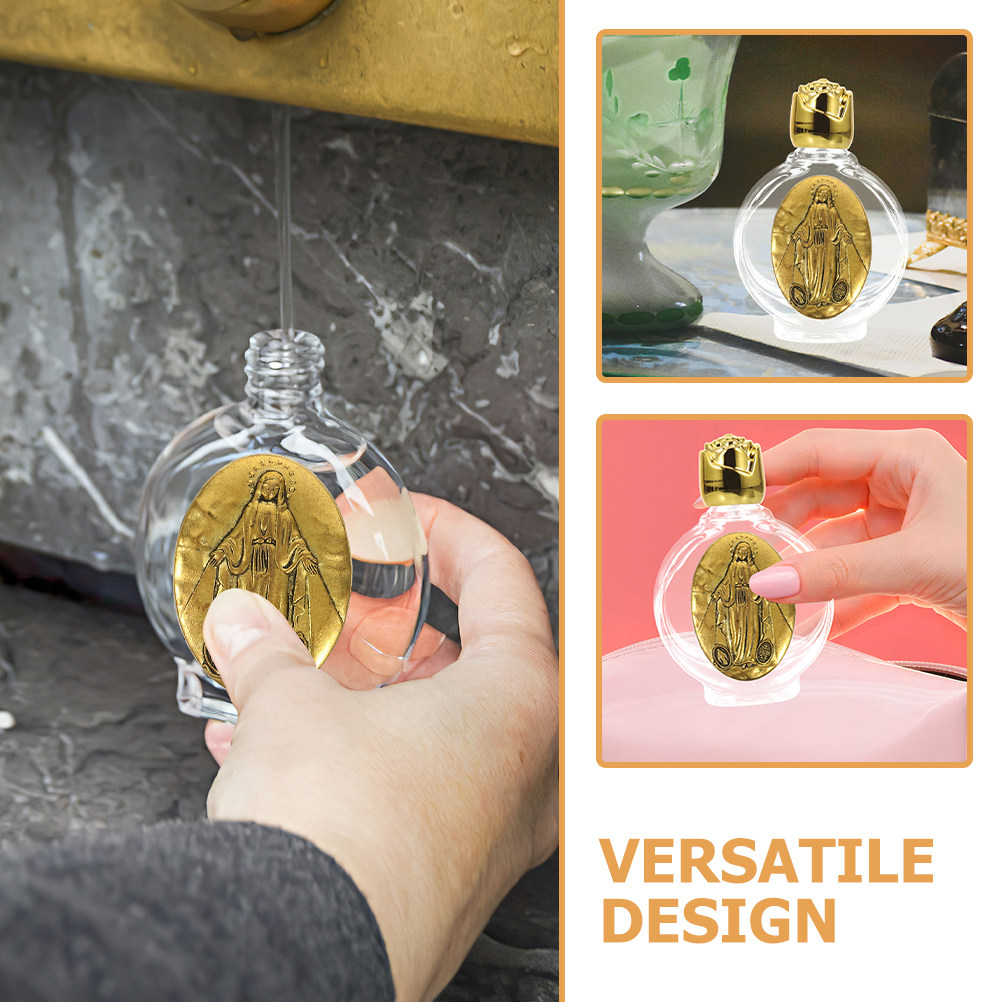 2Pcs Glass Catholic Holy Water - Perfume Travel Set 评论和价格