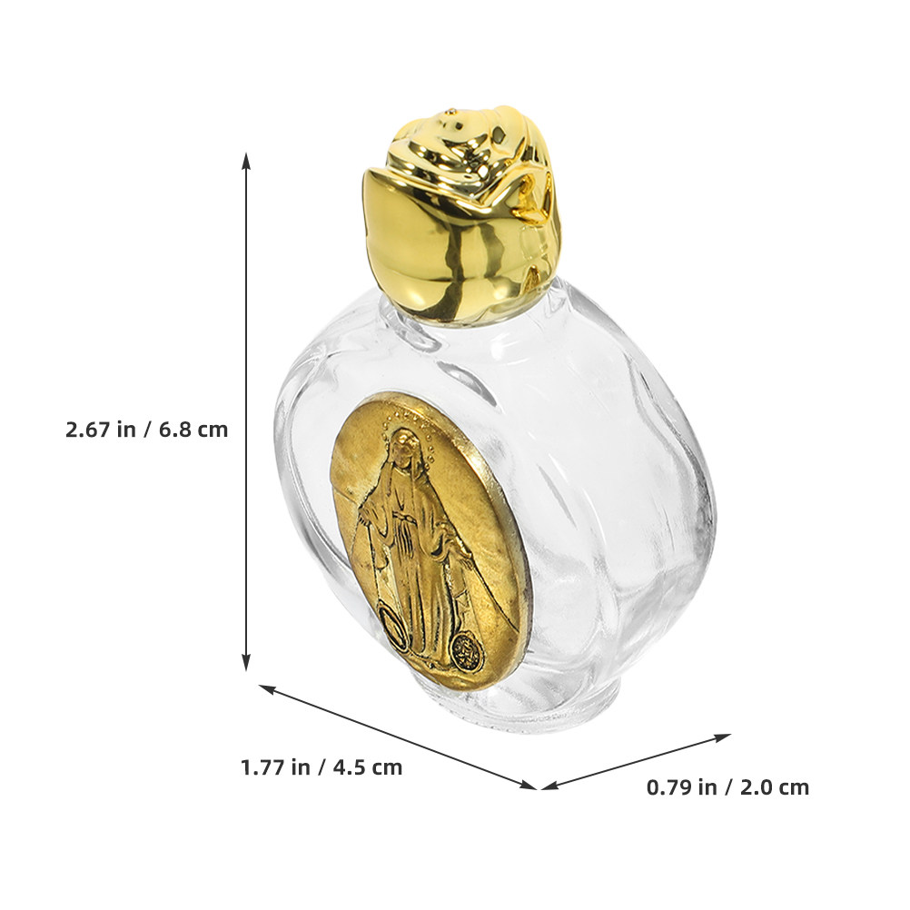 2Pcs Glass Catholic Holy Water - Perfume Travel Set 评论和价格