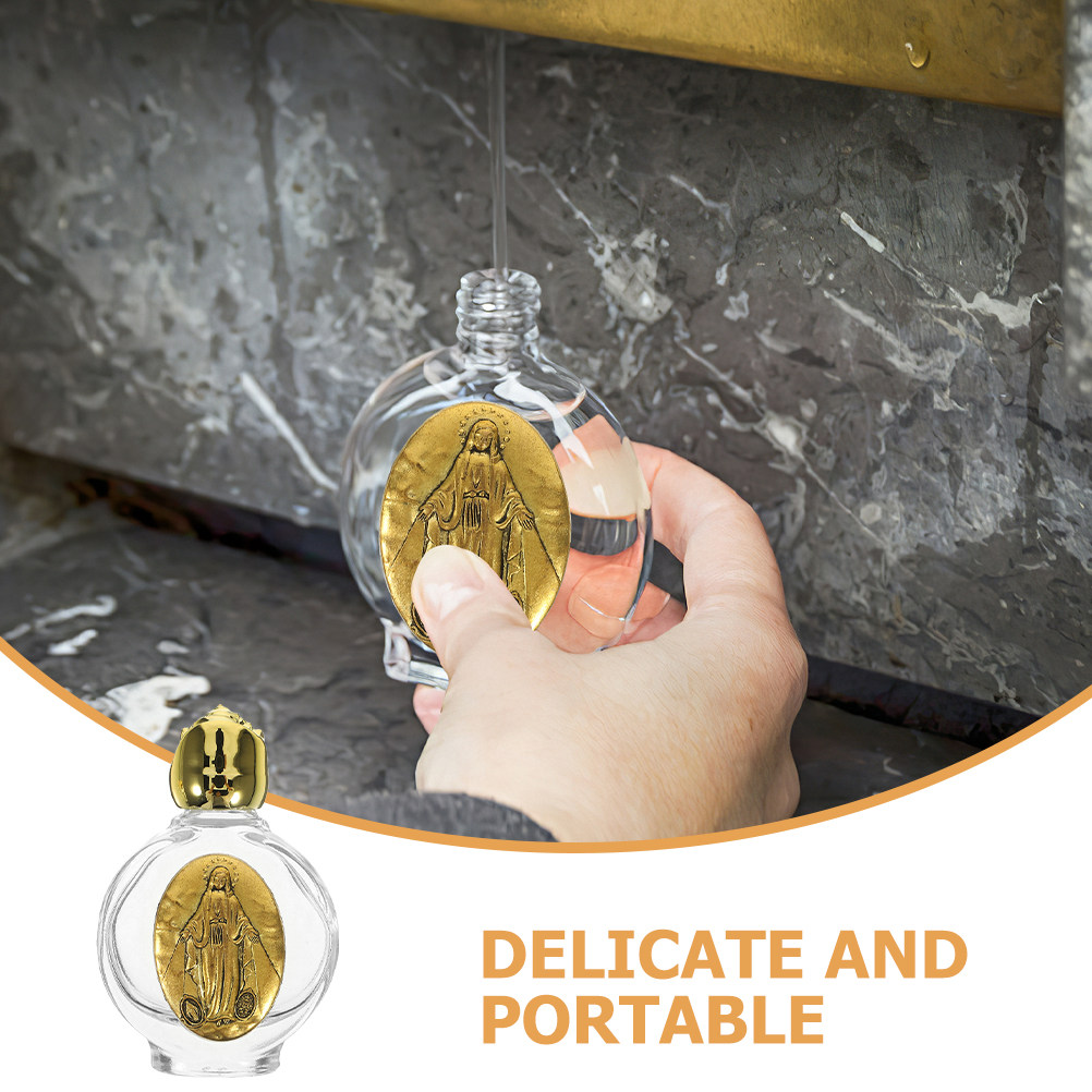 2Pcs Glass Catholic Holy Water - Perfume Travel Set 评论和价格