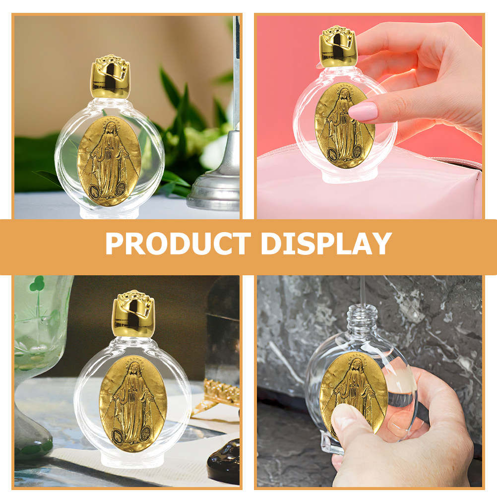 2Pcs Glass Catholic Holy Water - Perfume Travel Set 评论和价格