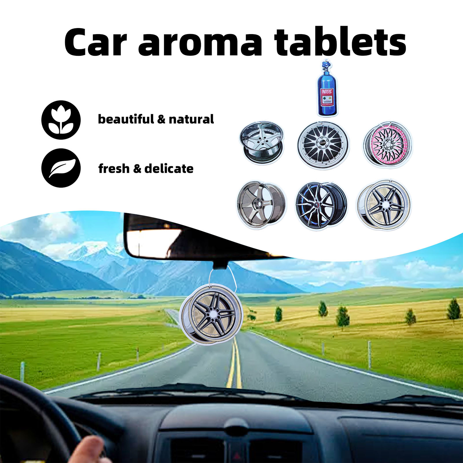 Wheel-shaped Japanese car air  - Perfume Fragrance Wheel 评论和价格