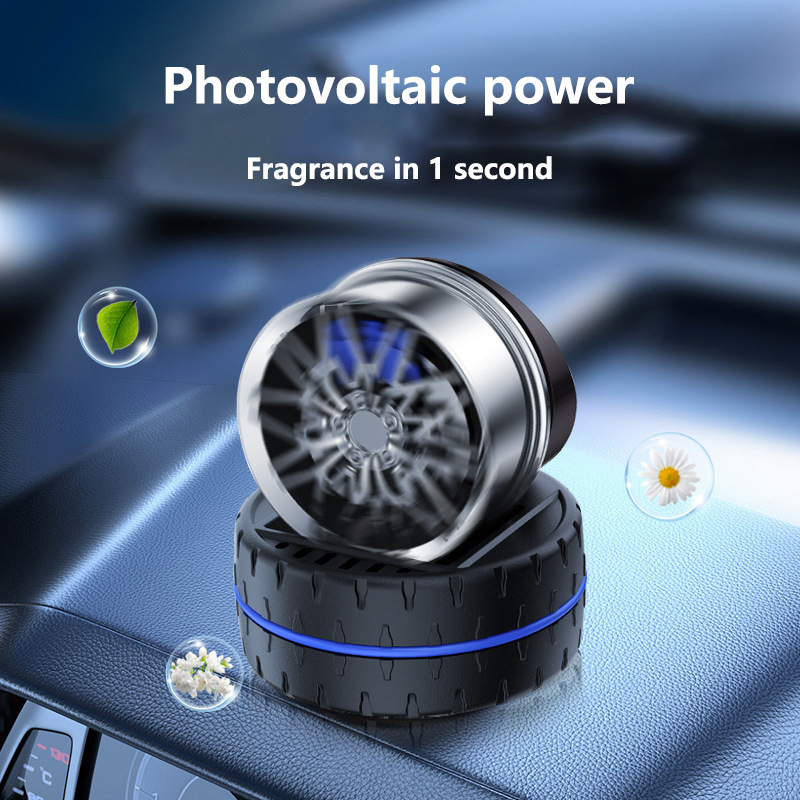 Solar Light Wheel Hub Car Perf - Perfume Fragrance Wheel 评论和价格
